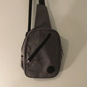 Simple Gray Sling Bag - Modern Crossbody Carry